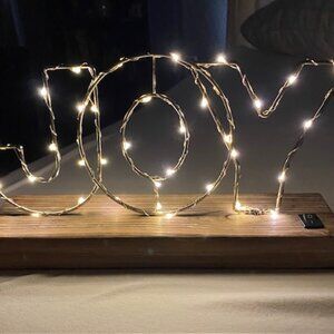 JOY lighted display